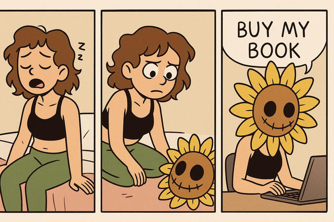 Sunflowerhead helps me cope