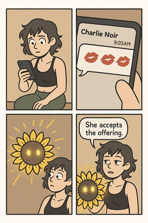 Sunflowerhead responds to a flirtatious tiktok commenter