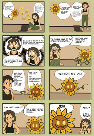 I am her pet, she makes me write, she's alive help me help me help memeeeeeaaeea......